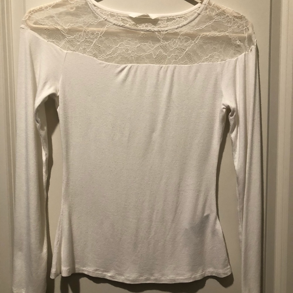 White long sleeve shirt from H&M